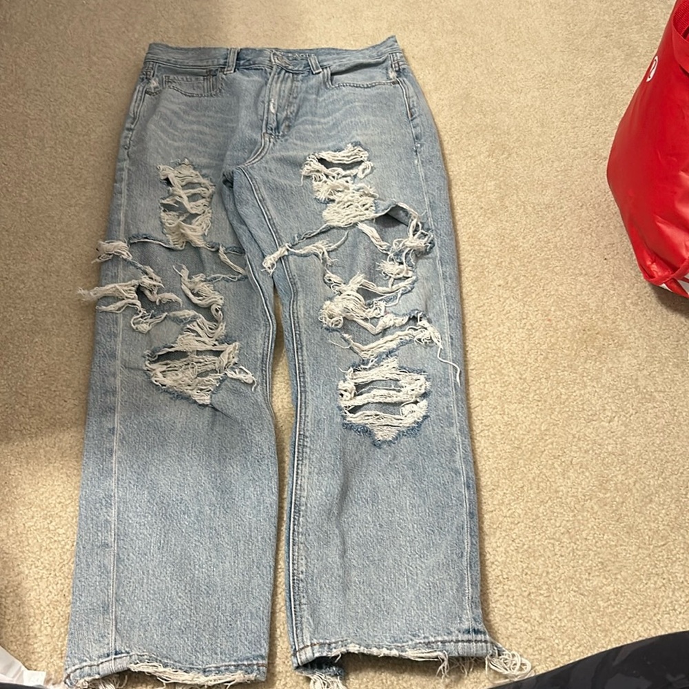 american eagle size 8 mom jeans